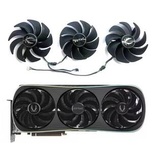 สำหรับ <span class=keywords><strong>ZOTAC</strong></span> GeForce <span class=keywords><strong>RTX</strong></span> <span class=keywords><strong>4080</strong></span>ซูเปอร์4090แอมป์มาก Airo กราฟิกการ์ด GPU พัดลมระบายความร้อน GAH3S2H GAA3S2H RTX4080การ์ดจอพัดลม - Product Image 1
