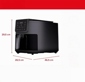 หม้อทอดไร้น้ำมันไฟฟ้าขนาด 8 ลิตร หน้าจอสีพร้อมหน้าต่างสังเกตการณ์ สำหรับใช้ในบ้านและโรงแรม โครงสร้างพลาสติก สำหรับอบและย่าง รับประกัน 1 ปี - Product Image 5