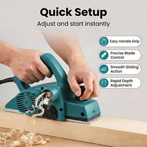 Raboteuse électrique portative multifonctionnelle légère professionnelle pour le travail du bois - Product Image 3