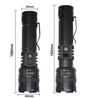 Lampe flash tactique LED en gros de haute qualité étanche USB lampe de poche éblouissante rechargeable pour l'urgence, la maison, l'extérieur, la randonnée