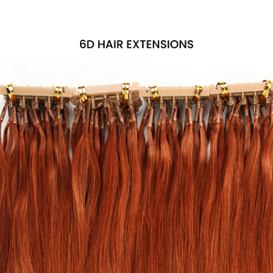 Extensión de cabello de alta calidad 100% Cabello humano virgen europeo 6D 3rd Extensiones de cabello - Product Image 2