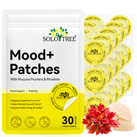 SOLOTREE Marque Privée – Lot de 30 Patchs Transdermiques Mood Plus avec Mucuna Pruriens et Rhodiola pour l'Équilibre du Stress et le Soutien Énergétique