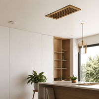 Grille de déflexion en bois moderne de style nord-américain Rectangle ABS Réglable Sortie de ventilation durable pour le système de CVC de bureau