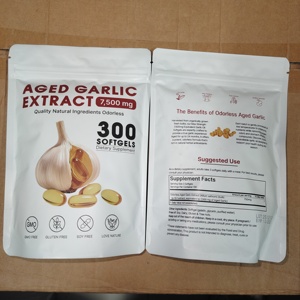 Extrait d'ail vieilli en gélules, riche en antioxydants, haute puissance, biologique, sans gluten, 300 unités, OEM/ODM pour l'immunité des adultes - Product Image 5