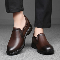 GIOIO Chaussures en cuir pour hommes, mocassins rehaussants pour affaires et mariages, avec semelle intérieure épaisse augmentant la hauteur de 6 cm