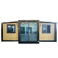 Maison conteneur préfabriquée mobile et extensible à montage rapide de 20 pieds, à double aile, 1, 2 ou 3 chambres, pour bureau et situations d'urgence
