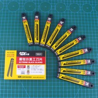 SDI main petite lame d'art 9MM plein noir alliage outil acier 60 degrés pleine lame Film gravure coupe-papier K403 couteau utilitaire