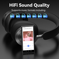 MP4 Player musik Android, fitur pembaca E Ruizu H12 100 jam waktu bermain pemutar MP3 Walkman baterai 2000mAh USB-C isi daya Cepat