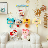 Peluche Alice : Adorable porte-clés sac à dos rond, figurine en vinyle, animal en peluche, breloque de voiture pour filles