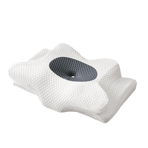 Almohada de espuma viscoelástica en forma para personas que duermen de lado, almohada para dormir con protección para el cuello de la columna Cervical de rebote lento de presión cero - Product Image 3