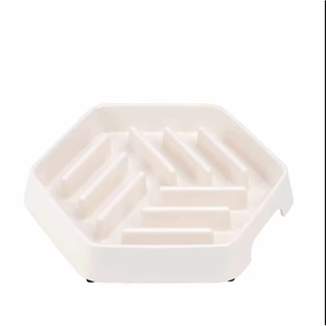 Bol pour animaux de compagnie à alimentation lente, en mélamine, grande capacité, design en spirale, pour chiens et chats - Product Image 2