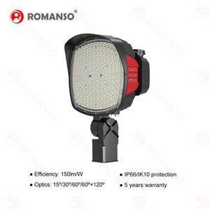 ROMANSO 1000W 1200W 1600W 150Lm/W ETL CETL IP66 Anti-Glare Hood Heavy Duty LED Sports Light for Football Fields - Product Image 4