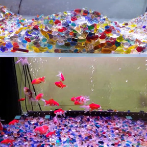 حوض للأسماك أسفل الرمال حوض السمك الديكور المناظر الطبيعية ساعة رملية أسفل الرمال السائبة حجر الكريستال - Product Image 4