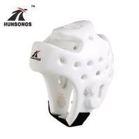 Casque de Taekwondo et de Kickboxing HUNSONGS DIRT - Protection de la Tête - Imperméable, Antibactérien, Matériaux PU+NBR+PVC, Couleur Personnalisée