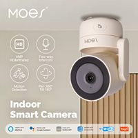 Caméra de Sécurité Intelligente Intérieure Tuya Wi-Fi Panoramique/Inclinable 4MP HD, Vision Nocturne Infrarouge, Détection de Mouvement et de Son, Surveillance et Patrouille Panoramique