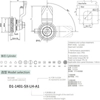 Loquet à compression à quart de tour Aisi 304, étanche IP65, résistant à la poussière et aux vibrations, pour armoire industrielle