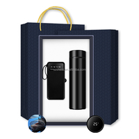 Articles cadeaux du Nouvel An 2024, batterie externe innovante avec support, coffret cadeau promotionnel de 3 pièces, cadeau d'entreprise