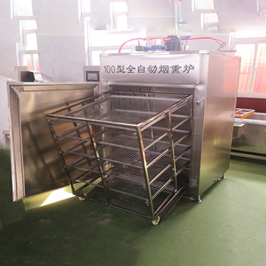 Affumicatore Industriale per Alimenti con Funzione di Essiccazione a Vapore e Pannello di Controllo PLC per Pesce, Bacon, Pollo e Carne - Product Image 5