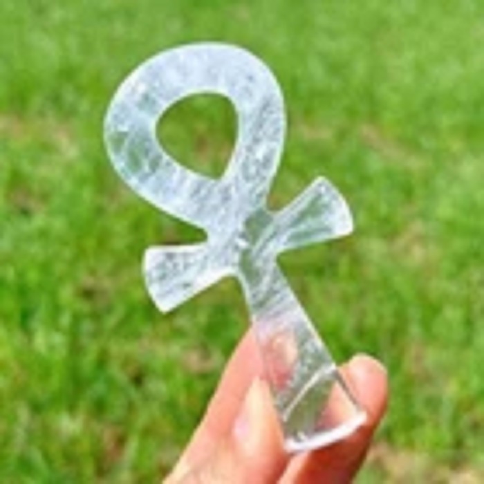 Clear Quartz Ankh Cross