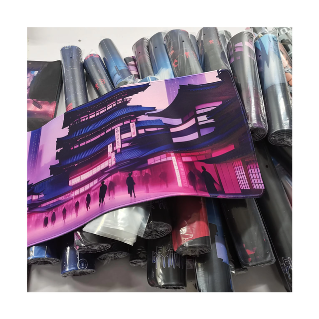 Custom XXL Square Heated Gaming Mouse Pad Recycled RPET Polyester Fabric Sublimation Non-slip Eco-friendly Stock