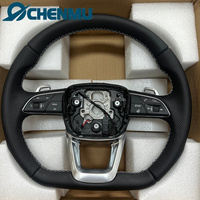 Volant de voiture en cuir personnalisé pour Audi A4 A5 A6 A7 C7 Q3 Q5 A3 S3 S8 R8 RS3 S6 S7, noir perforé, haute qualité, amélioré