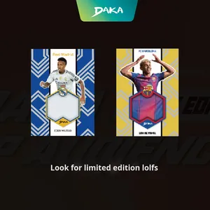 Tarjeta Coleccionable de Fútbol DAKA Serie TOP AUDIENCE Temporada 2025-26 para Real Madrid y Barcelona, Material PVC, Personalizable - Product Image 2