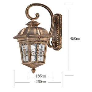 Linterna de luz montada en pared, brillante, contemporánea, <span class=keywords><strong>para</strong></span> Exterior, paisaje comercial, lámparas de pared Led - Product Image 3