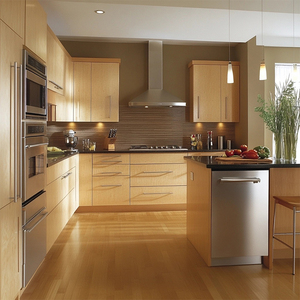 Mobili da Cucina e Armadi Moderni in Stile Shaker in Acciaio Inox, Isola Cucina, Soluzioni di Ristrutturazione <span class=keywords><strong>per</strong></span> Progetti Domestici e Commerciali - Product Image 1