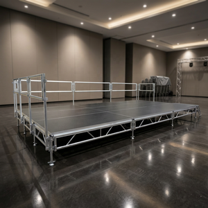 เวทีอลูมิเนียมสำเร็จรูปสำหรับงานโบสถ์ ขนาด 4x8 ฟุต แข็งแรง ทนทาน พกพาสะดวก เหมาะสำหรับคอนเสิร์ตและงานเทศกาล - Product Image 1