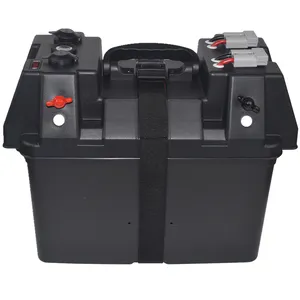 Boîte imperméable de batterie de rv, 12V, camping, marine, approvisionnement d'usine