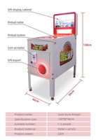 Machine de jeu mécanique pour airsoft, jeu à pièces, véritable Pinball, et capsules de jouets, billet de retour, borne d'arcade