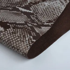 Tissu microfibre en daim synthétique Pu, motif gaufré, Film de transfert thermique en cuir Pu