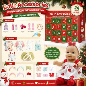 Calendario de Adviento Navideño, Caja de Regalo Misteriosa con 24 Premios Navideños, Gorro de Ducha, Antifaz para Dormir, Calcetines, Accesorios para el Cabello, Fantasía, Ciencia Ficción - Product Image 3