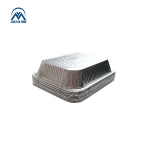 Barquettes alimentaires rectangulaires jetables en aluminium pour cuisine, petits plateaux de <span class=keywords><strong>barbecue</strong></span> en aluminium pour emballage de restauration rapide - Product Image 6
