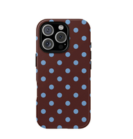 Coque de téléphone Série Polka Dot, Housse de téléphone par sublimation 3D, Protection double couche TPU+PC 2-en-1 pour iPhone 16 17 Series
