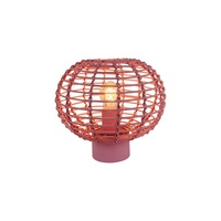 Lampe de table en rotin naturel E27, 220V, décoration moderne pour la maison