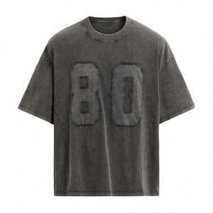 T-shirts délavés vintage personnalisés pour hommes - Product Image 4