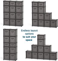Commode de rangement pliable à 6 tiroirs pour chambre et salon, en tissu de lin, écologique