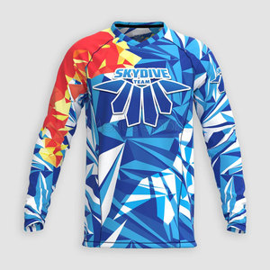 Recién llegado del fabricante, camiseta de paracaidismo ligera, logotipo personalizado diseñado hecho de poliéster de bajo precio, servicio OEM disponible - Product Image 1