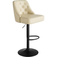 Chaise de bar moderne de luxe, tabourets de bar à dossier haut pour îlot de cuisine, chaise haute pivotante réglable pour restaurant