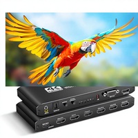 Controlador de Video Wall Cansolink 4K, Procesador 2x3, Audio RS232, Rotación de 180°, 14 Modos de Empalme (2x2/3x2/1x6), Control Remoto IR