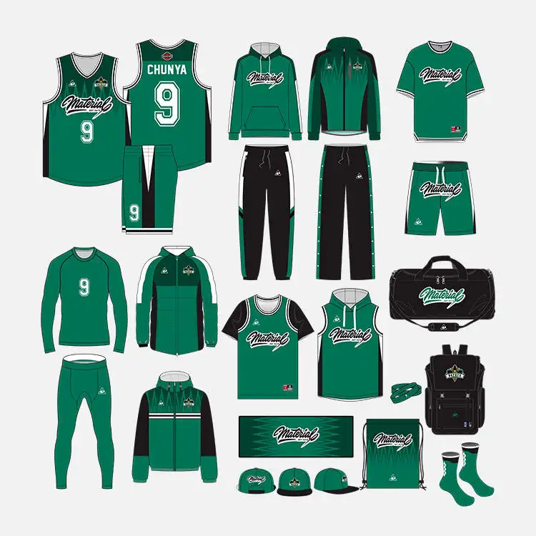 Grosir setelan baju basket tim bolak-balik pria kemeja basket seragam Jersey kustom Jersey pakaian basket Jersey