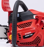 Tronçonneuse à essence 58cc 2200W, tronçonneuse à essence 2 temps, guide-chaîne de 20 pouces, machine à couper le bois pour le jardin