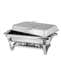 Offre Spéciale Acier Inoxydable Réchaud Avec Pliable Cadre Amovible Chauffe-Plats Avec Chauffage À Combustible Buffet Poêle