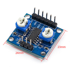 Carte d'amplificateur numérique PAM8406 24x23mm stéréo 5Wx2 avec potentiomètre de volume - Product Image 1