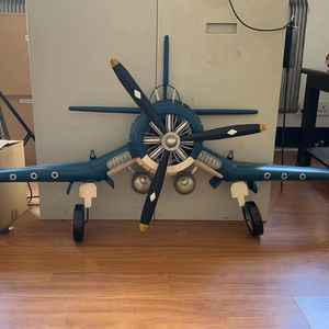 Modelo de Avión Creativo F4U a Escala para Decoración de Pared Vintage de Bar en Casa, Modelo de Avión de Metal - Product Image 1