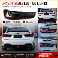 Para BMW Serie 3 G20 G28 2020-2026 M4 GTS, Conjunto de Luces Traseras LED OLED Estilo Escama de Dragón, Señal de Giro Secuencial Dinámica