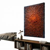 Peinture à l'huile et acrylique abstraite pour salon et salle à manger, artisanat en bois fait main haut de gamme, minimaliste et moderne, avec support en plastique transparent