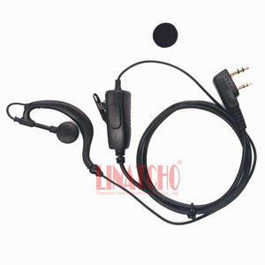 プロフェッショナルPTTK-TYPE2ピンインターホントランシーバーフックイヤープラグヘッドフォン - Product Image 1