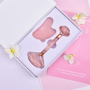 <b>Jade</b> <b>Roller</b> Gua Sha Set Eco-friendly Customized Logo Face Natural <b>Jade</b> Gift Box - Product Image 3